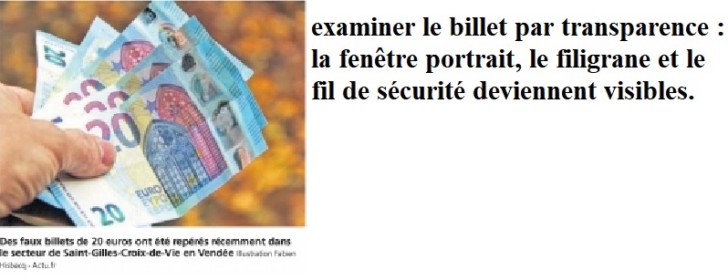 faux billet 201